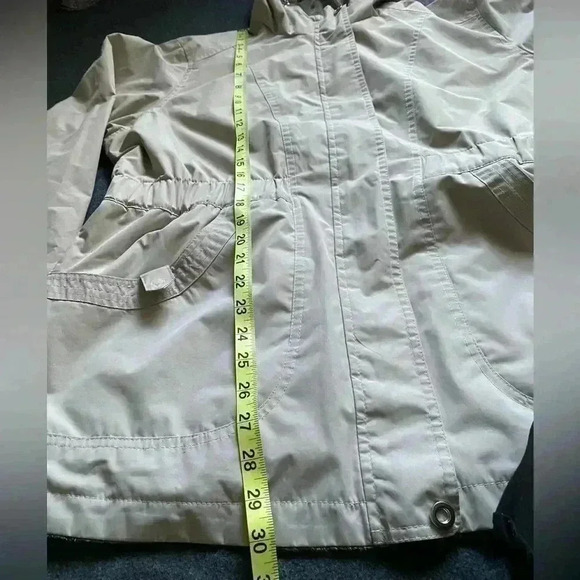 Vintage REVERSIBLE faux fur‎ hooded winter jacket XL cream Free Country - Picture 5 of 9